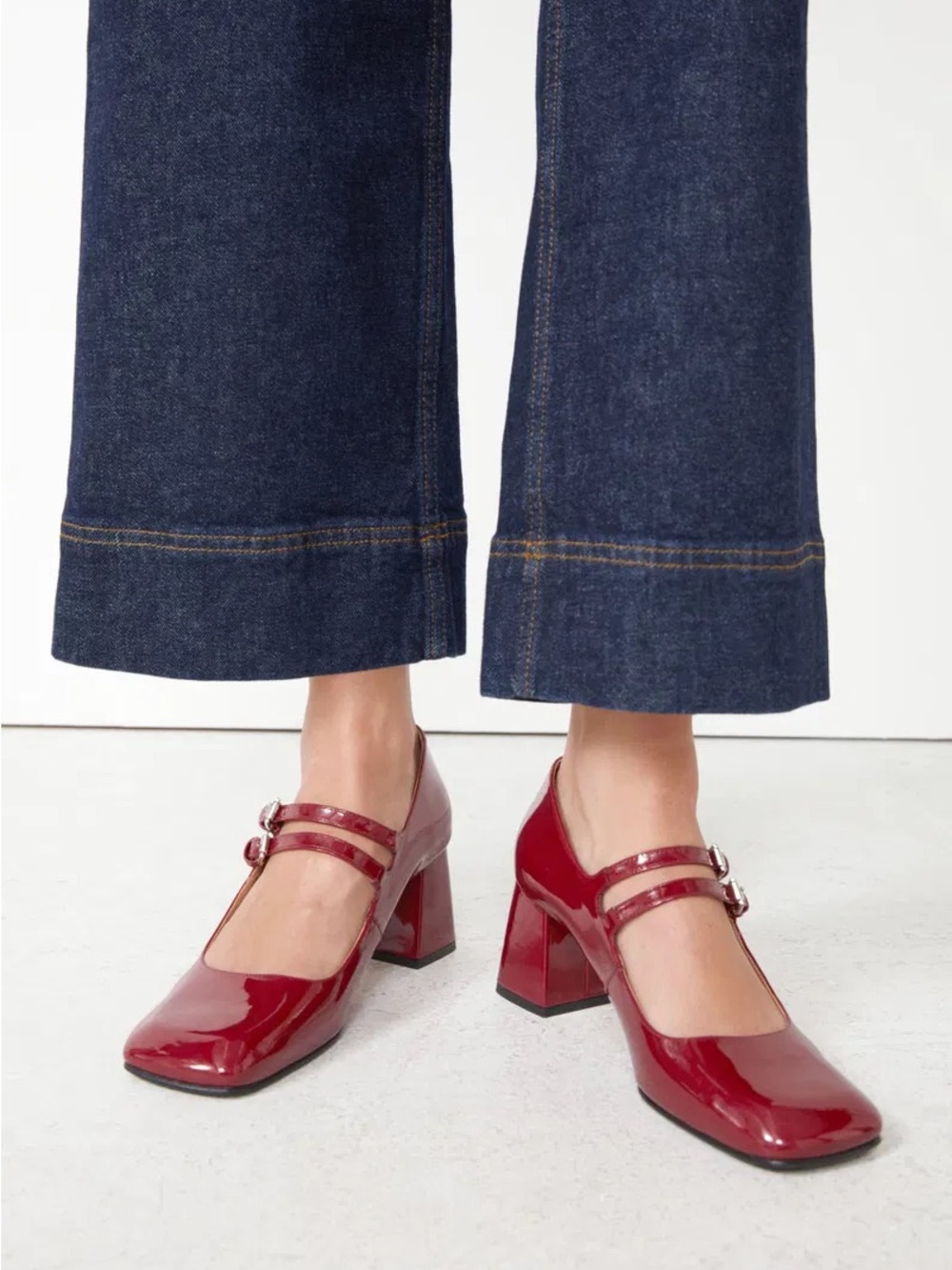 BNIB & Other Stories Patent Leather Mary Jane Pumps - Picture 5 of 9